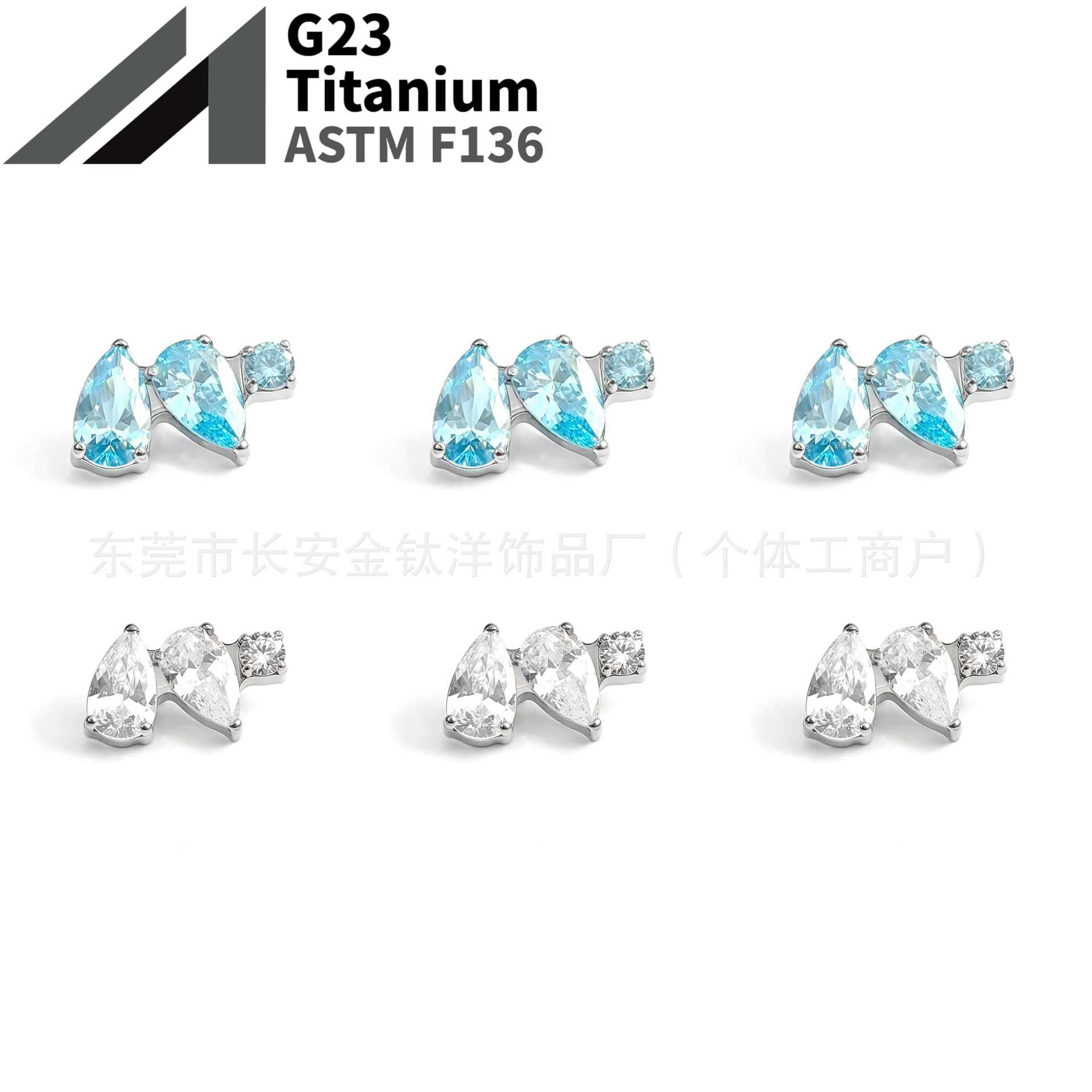 16G labret stud size and finish detail