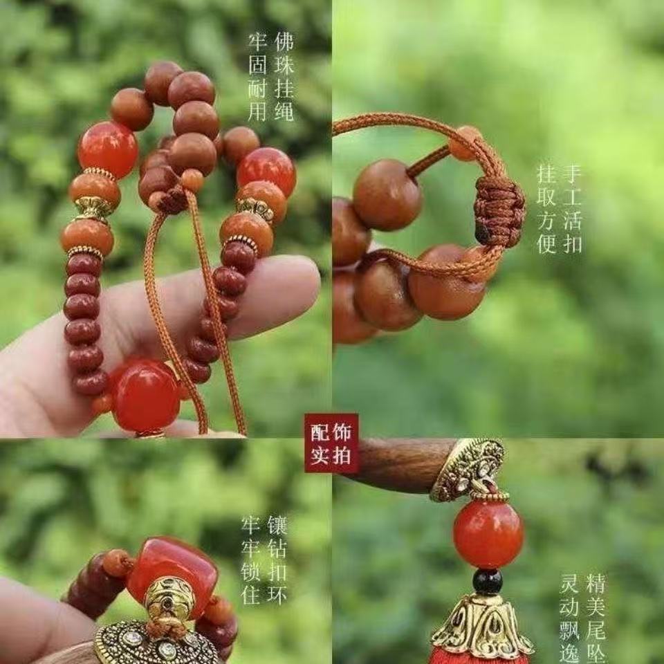 Double-Sided Guanyin Car Pendant, Bodhisattva Maitreya Buddha Car Interior Hanging Decoration, Car Rearview Mirror Pendant