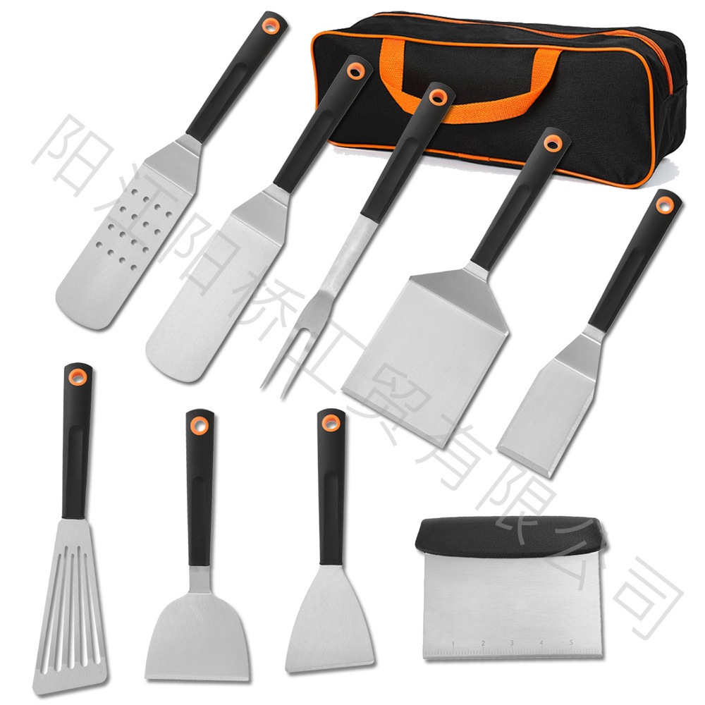 Transfronterizo Amazon spot set de herramientas de barbacoa al aire libre de acero inoxidable placa de parrilla set de herramientas de barbacoa