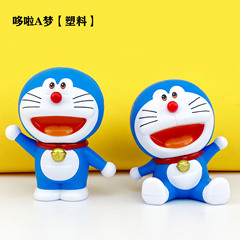 Cartoon Doraemon Baking Cake Decoration Doraemon Cute Blue Fat Cat Figure Handheld Toy Car Dashboard Ornament