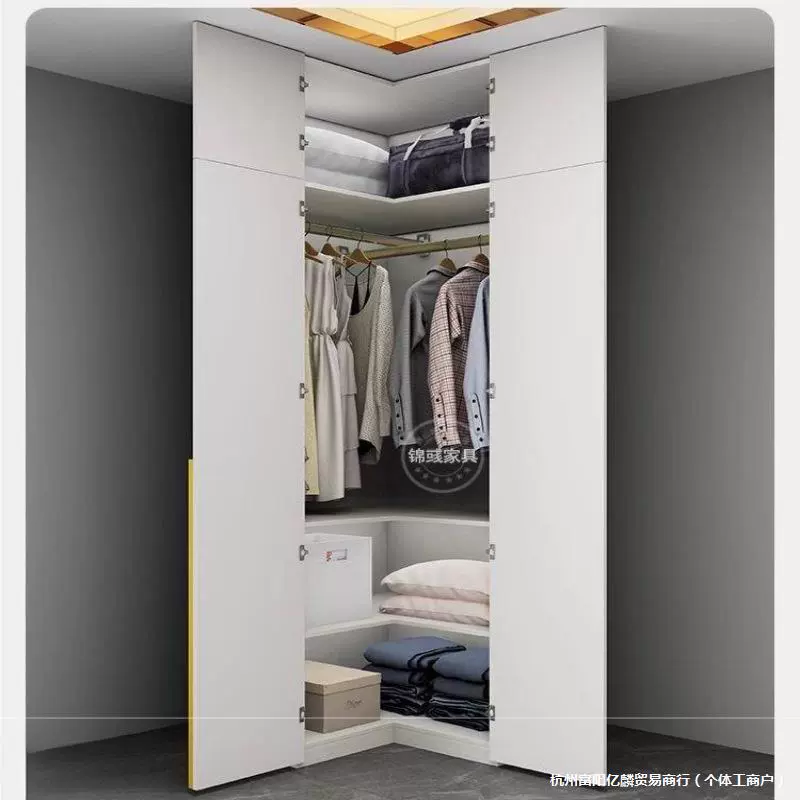 Окрашенный шкаф-купе, роскошная комбинация для хранения дома в спальне, простой четырех-, пяти-, шести-, восьмидверный шкаф для маленькой квартиры, экологически чистый шкаф Aoyue