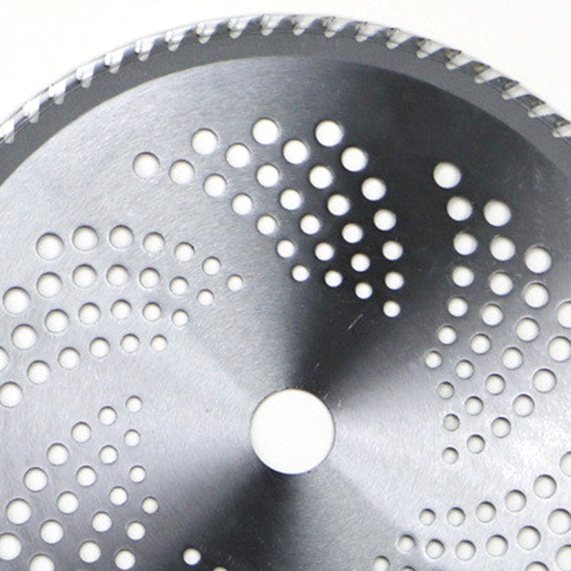 80-Tooth Lawn Mower Blade Manganese Steel Saw Blade Extended Round Straight Alloy Weeding Blade Brush Cutter Accessories