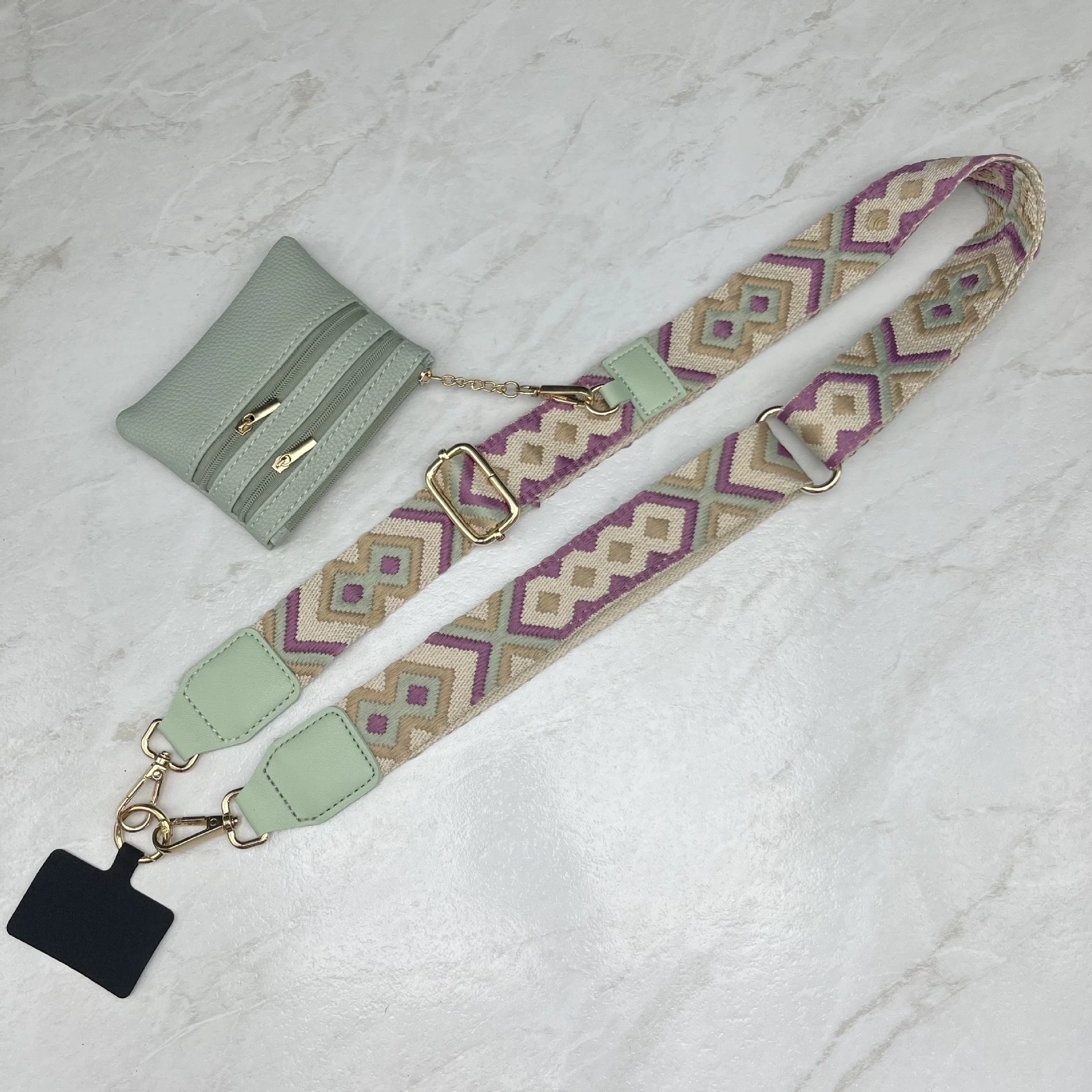 Phone case, strap on a lace, suspenders, universal wallet