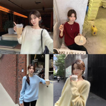 正奇特服饰/羊绒＋绢丝羊毛软糯松弛温柔风极简保暖圆领拉绒毛衣