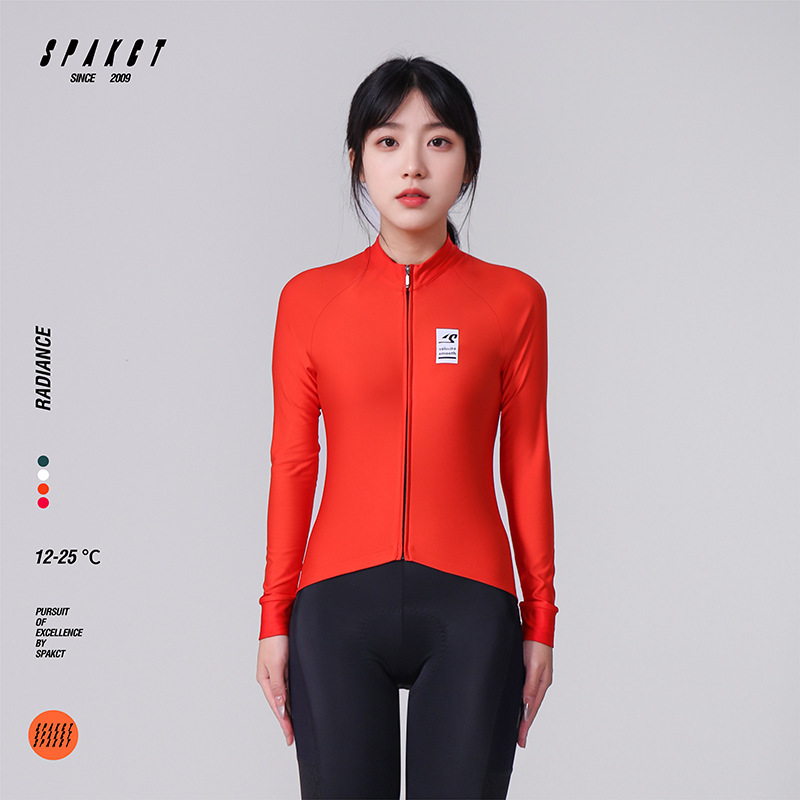 思帕客薄绒亲肤弹力透气速干女款长袖骑行服公路车山地车自行车衣|undefined