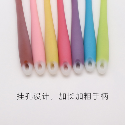 Silicone Scraper Cake Spatula Combo Half-Translucent Large Putty Knife Cream Knife Silicone Spatula Cake Scraper Baking Tool