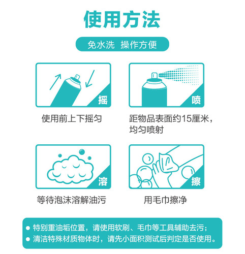 保赐利厨房油污泡沫清洗剂抽油烟机排气扇去油渍重油污泡沫清洁剂