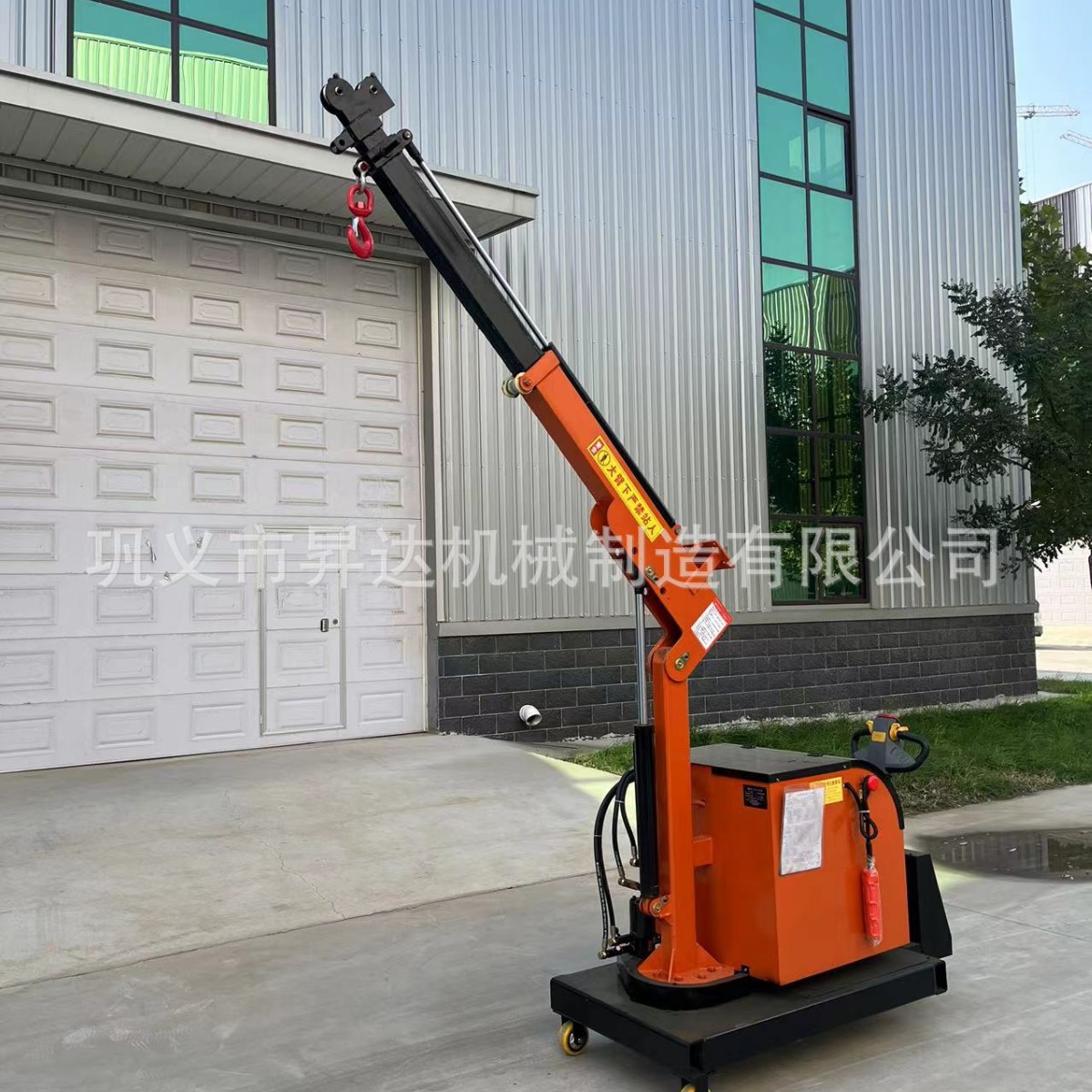 新款移动液压小吊机 车间吊货电动小吊车 手推伸缩平衡磨具配重车