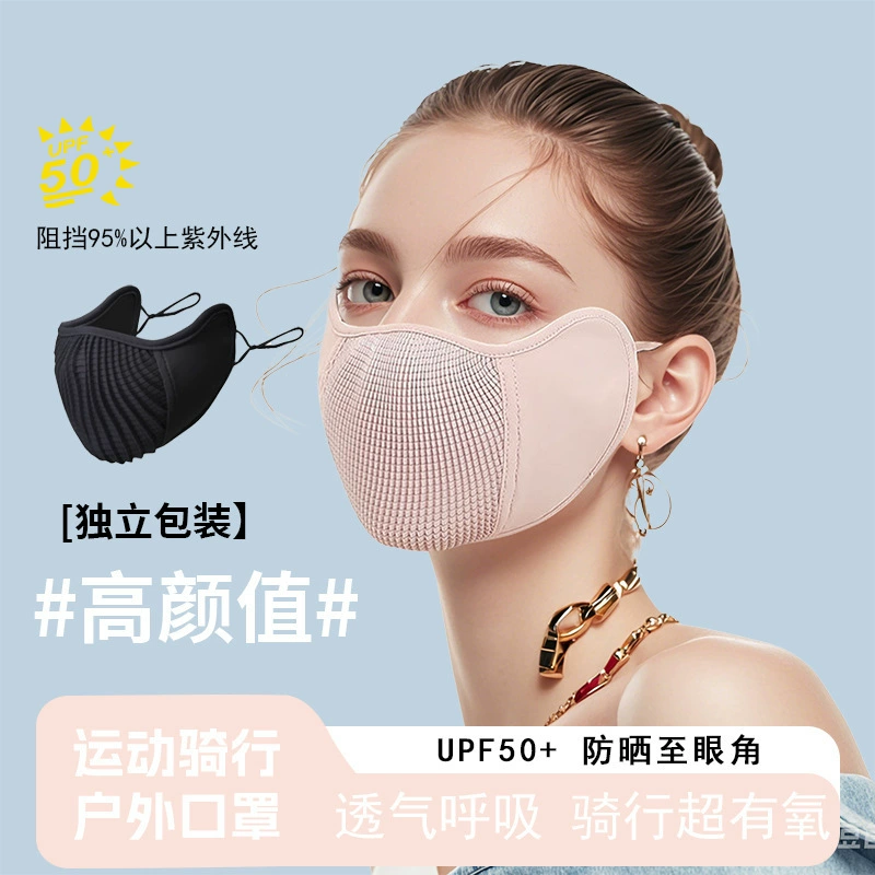Summer thin breathable medical mask, sun protection, UF-protection, eyes protection