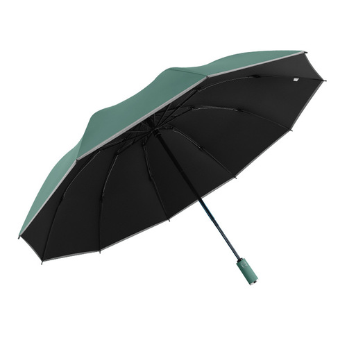 Fully automatic large folding reverse umbrella wholesale rain or shine vinyl umbrella sun protection UV umbrella gift umbrella
