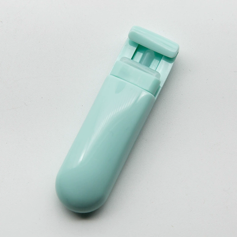 Eyelash curler handheld solar-powered plastic — compact 58×36×18.5 mm, 17 g