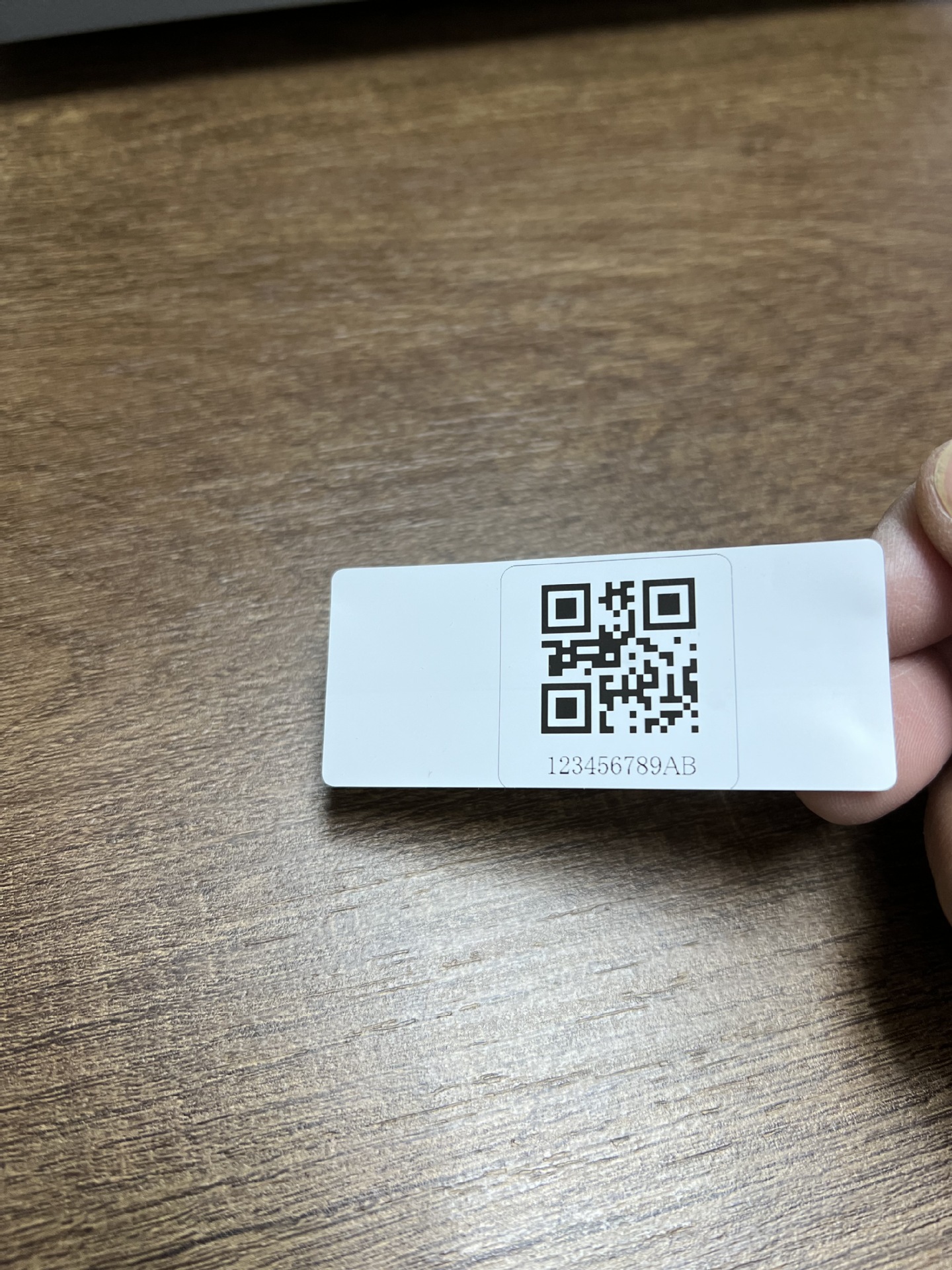 双层多联二维码铭版60*18MM拥有UL号聚酯铭版抗老化PET条码标贴