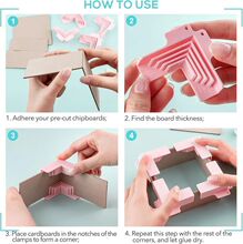 跨境 转角制作板夹，90度DIY转角礼品盒制作固定夹 纸盒角固定夹