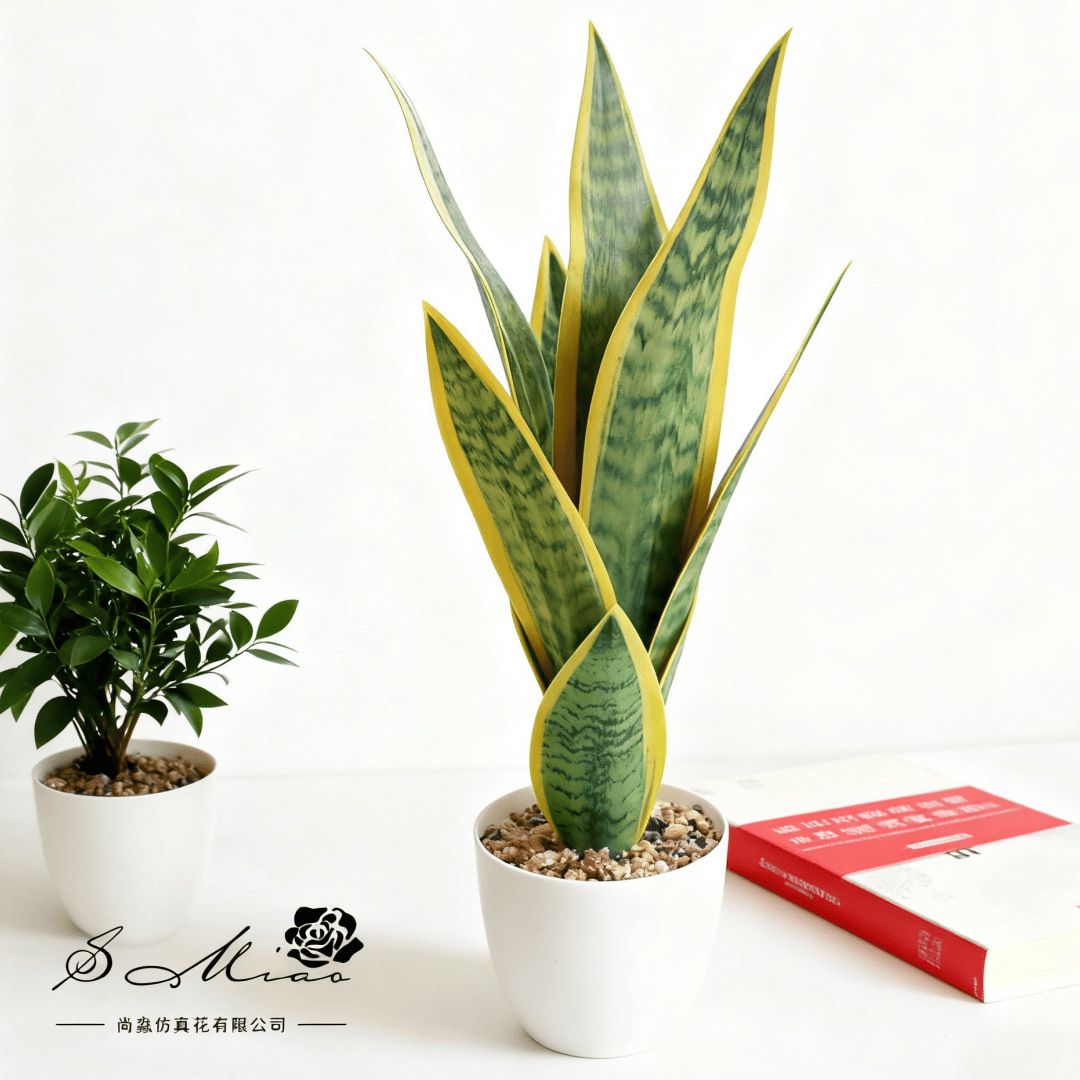 Flor falsa de alta gama tigre Piran hoja bonsai flor artificial moda decoración creativa planta verde artificial simulación planta en maceta image 1