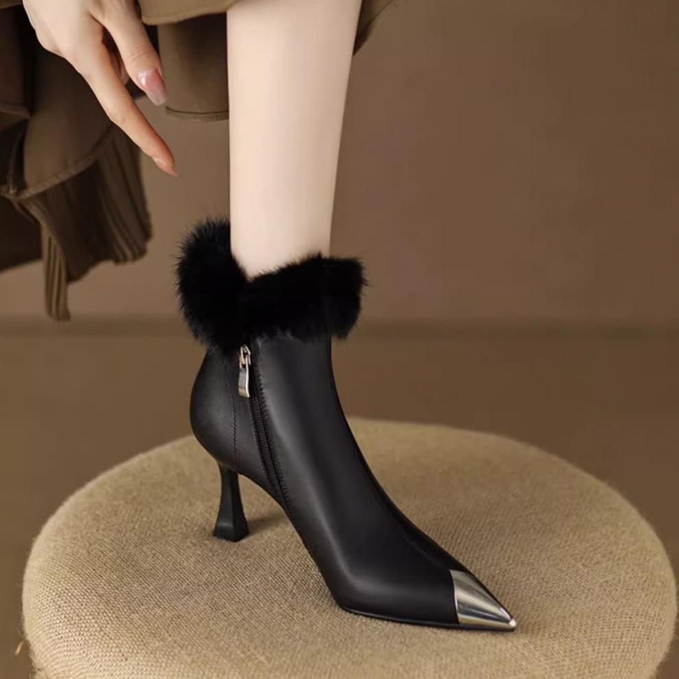 Elegant Ankle Boots - Back View