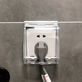 Bathroom Transparent Protective Box Switch Sticker Protective Cover Light Switch Decorative Wall Sticker Protective Cover Socket Waterproof Cover