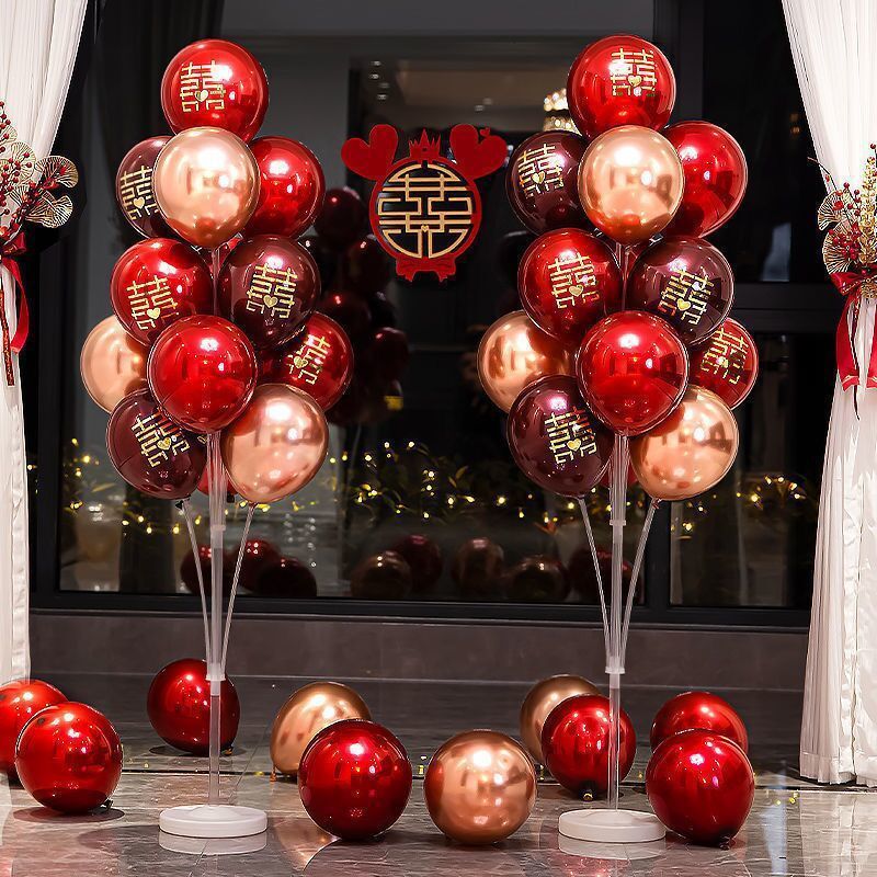 Wedding Welcome Balloons Wedding Door Decoration Flower Baskets Creative Romantic Chinese Wedding Decoration Supplies