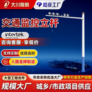 加工定制交通八角杆监控立杆电子信号道路监控杆L型户外监控立杆