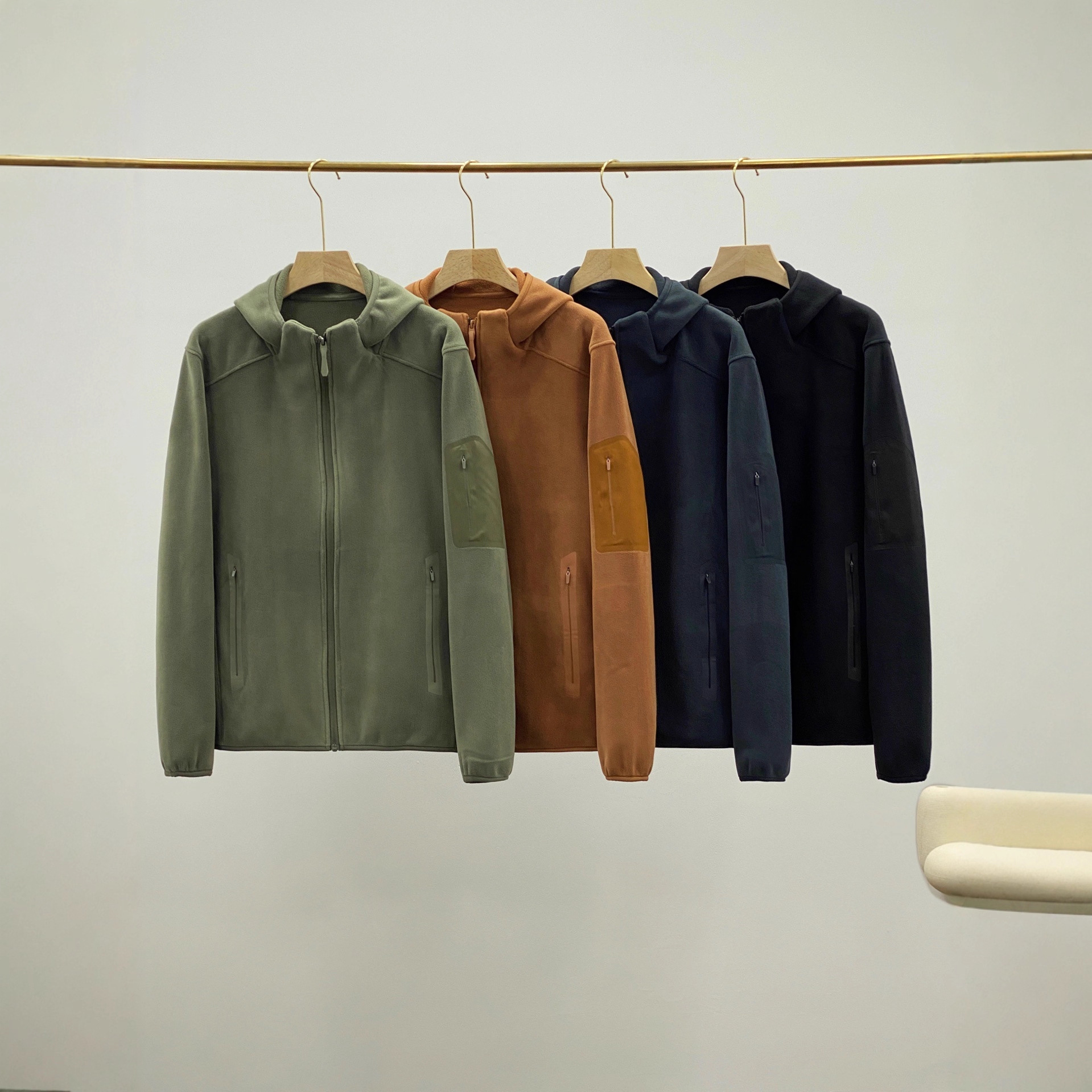 Bird House Same Style Unbranded Replacement 2025 Autumn and Winter New Double-Sided Fleece Jacket Outdoor Hiking Men's Jacket