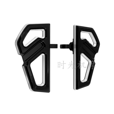 and Rear Pedals Large Pedals, Motorcycle pedals - rear-footrest-black-and-white