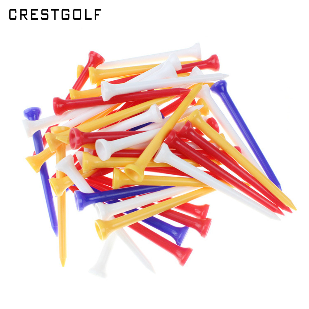 Golf plastic nail 70mm golf nail plastic nail golf tee stable and durable multi-color optional