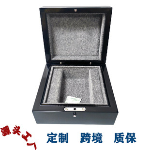 High-End Flip-Top Wooden Paint Watch Packaging Box Watch Storage Box Wooden Box Cross-Border Wholesale Watch