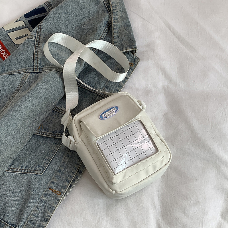 Coreana lindos bolsos transparentes mujeres 2024 nuevo tipo de bolsos portátiles versátiles para teléfonos móviles bolsos de hombro para estudiantes