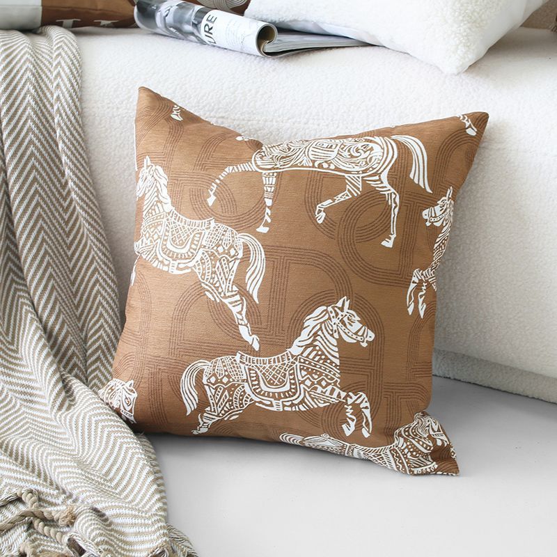 Francia INS sofá crema de viento almohada sala de estar almohada de madera nórdica moderna almohada de lujo ligera casa de Han