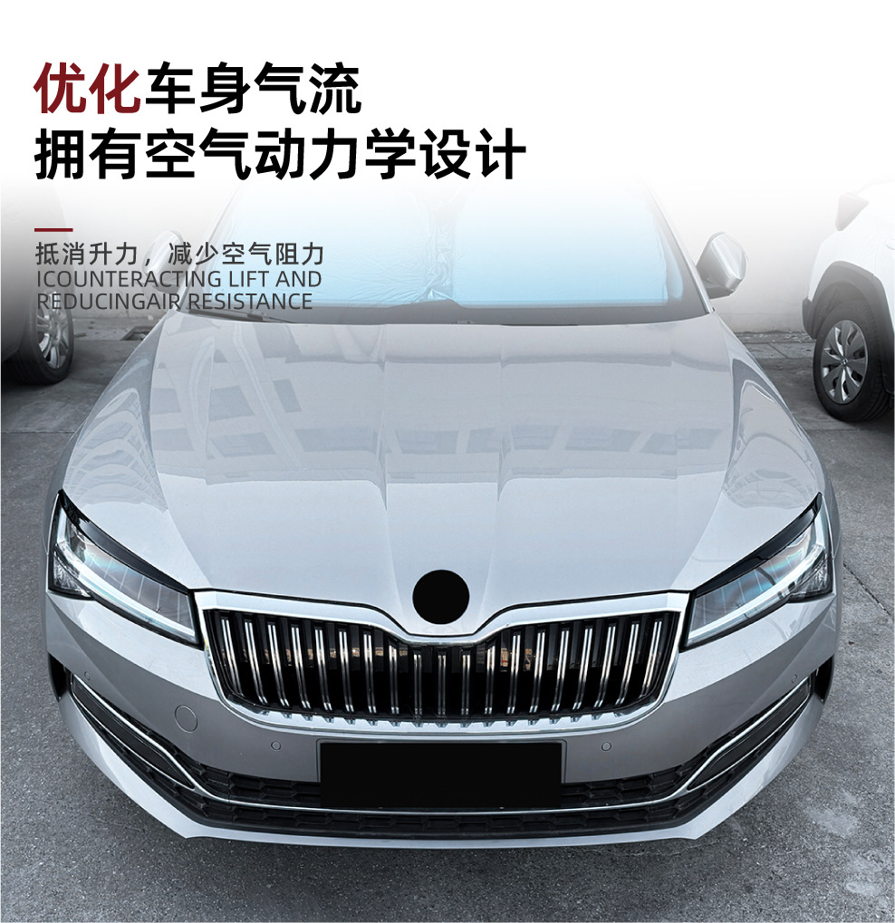 Suitable for Skoda Superb B8.5 2019-2022 Headlight Eyebrow Body Sticker Modification Accessories