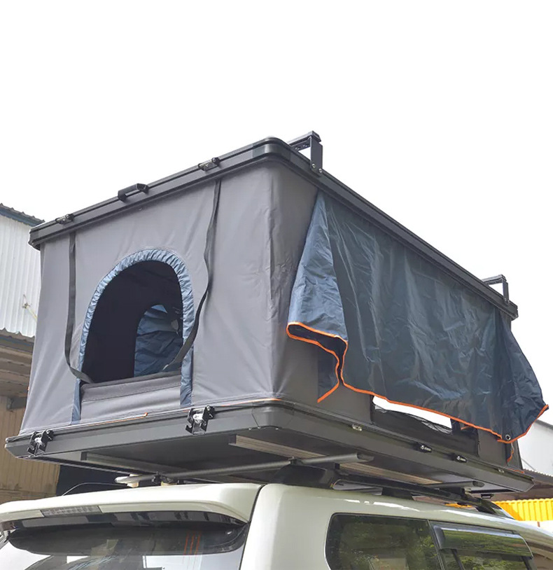 Fiberglass Car-Mounted Rv Tent for Family Outdoor Self-Driving Tours, Quick-Open Design for Off-Road Camping on the Roof