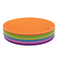 加厚硅膠隔熱墊餐桌墊碗墊砂鍋墊盤墊防燙墊防熱茶壺墊2/ 3/6片裝