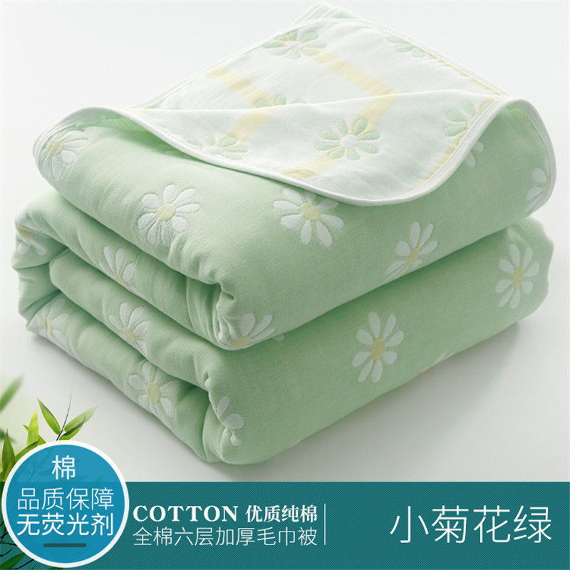 六层纱布毛巾被纯棉双人单人空调被子夏季薄款儿童婴儿浴巾午睡盖