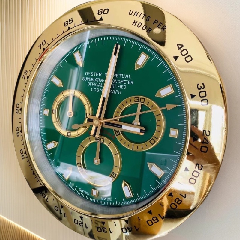 Factory Direct Wall Clock 14inch Metal Wall Clock Living Room Clock Gmt Submariner Sea Yacht Specializes in Foreign Trade