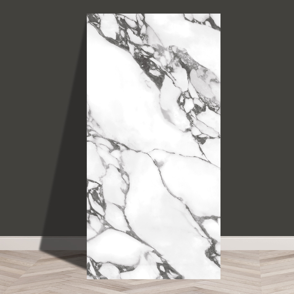 azulejos imitados mármol pegatinas de pared PVC placa de aluminio y plástico decoración papel pintado impermeable a prueba de humedad papel pintado autoadhesivo pegatinas de cocina