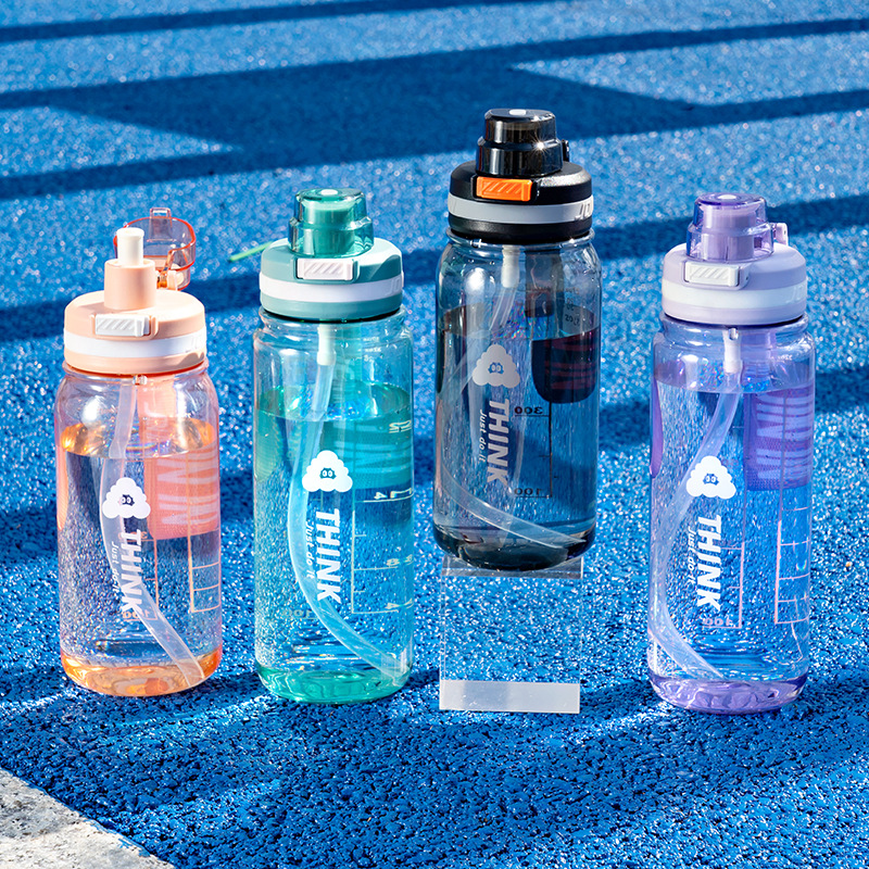 Taza de plástico portátil de gran capacidad para hombres 1050ml taza portátil de oficina de fitness al aire libre