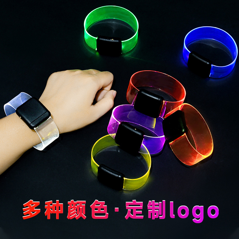 LED pulsera luminosa de magnetismo concierto festival de música atmósfera de animación props pulsera de magnetismo logo pulsera flash
