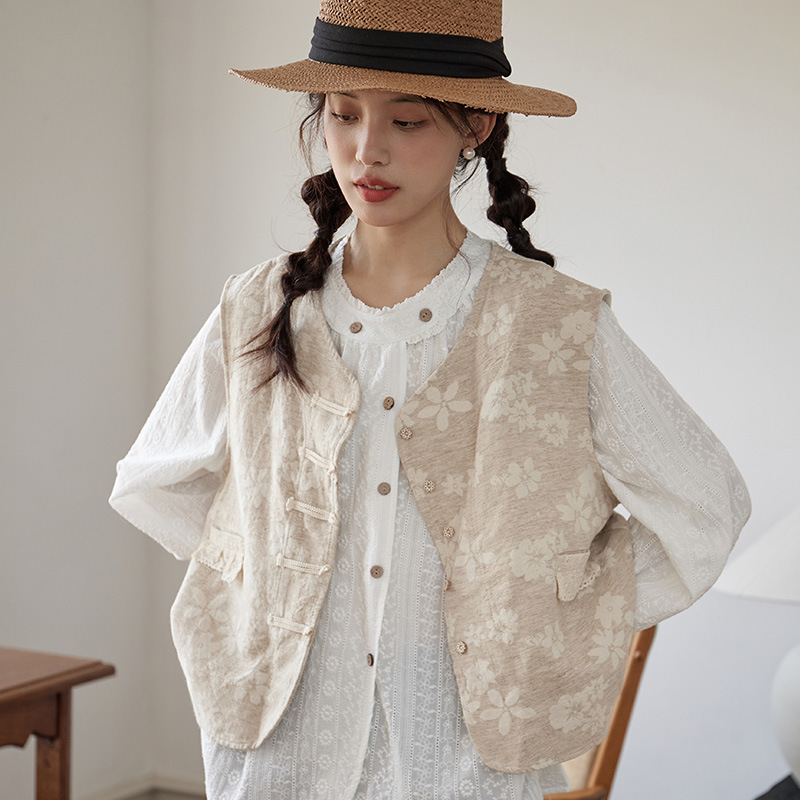 Autumn retro short vest
