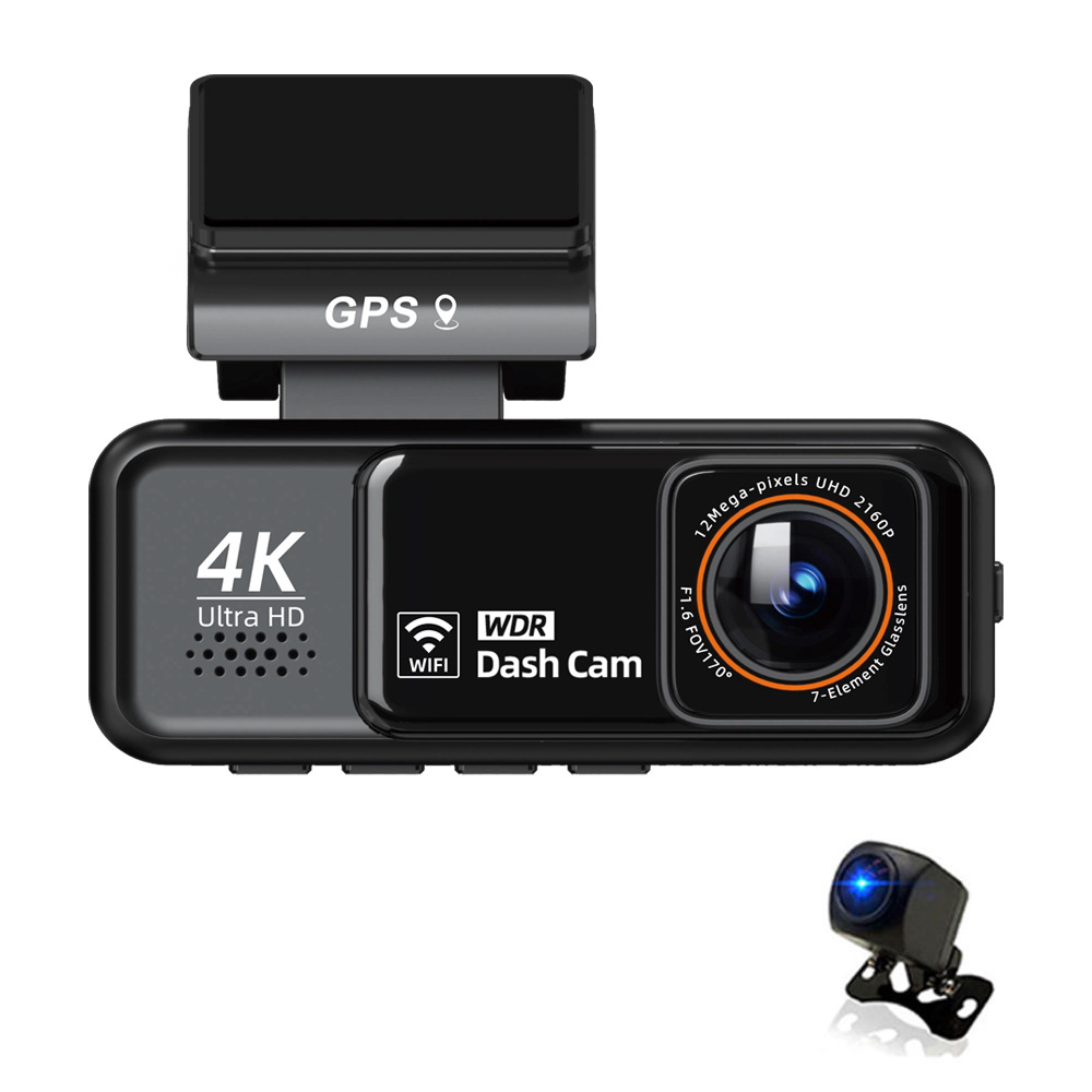 Cross-Border New Model 4K+2.5K Dash Cam 3inch Hd with Support for Wifi and Gps Infrared Night Vision Car Dvr