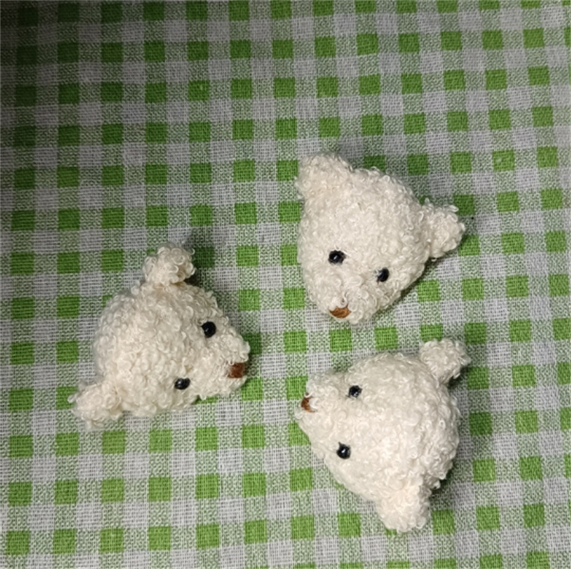 5cm 미색 곰돌이 머리