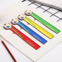 木质足球木尺 创意可爱清新学生奖品绘图尺 厂家批发