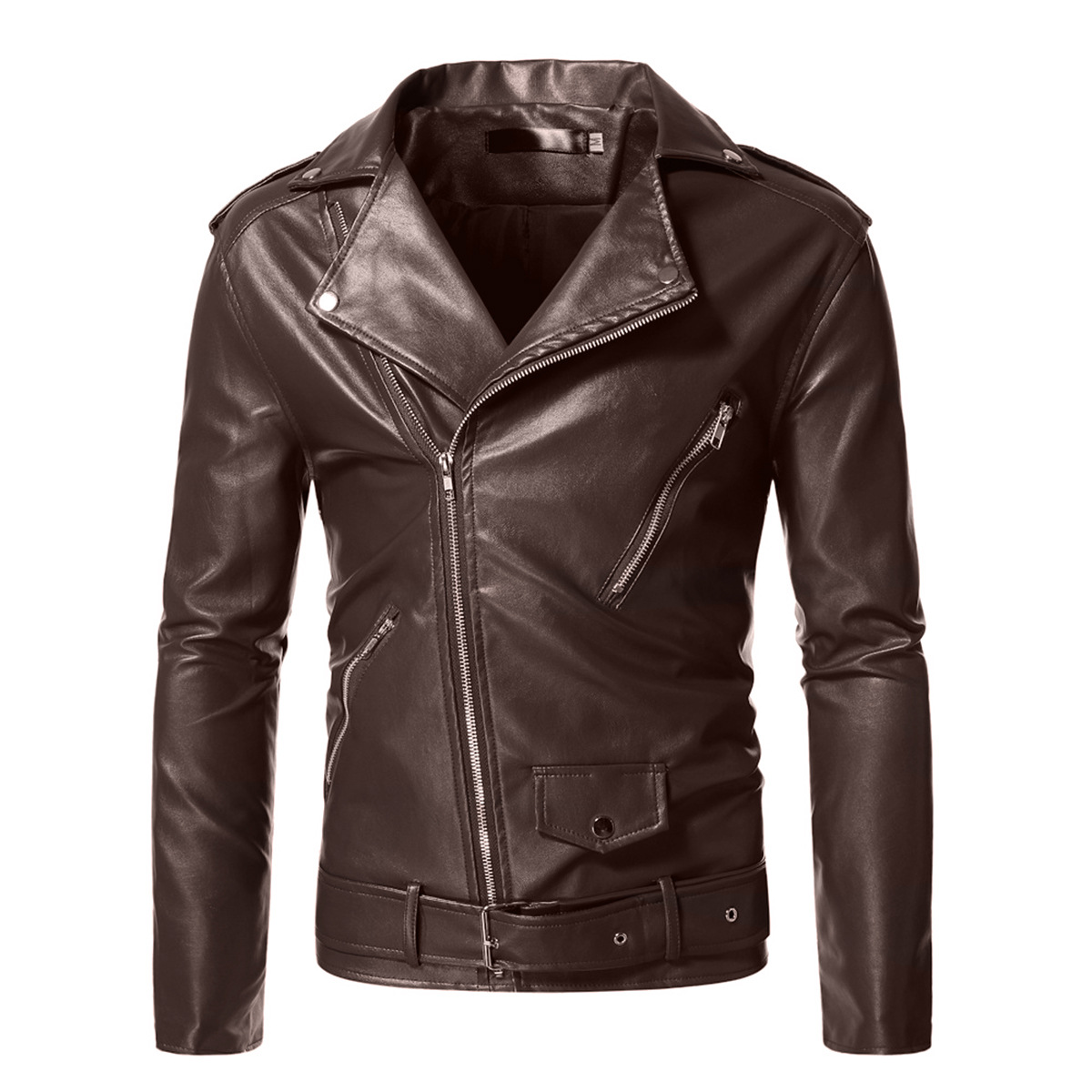 boy Foreign Trade 2022 Autumn Winter Men's European And American Style Turn-down Collar Business Casual Zipper Decorative_viptrois.com