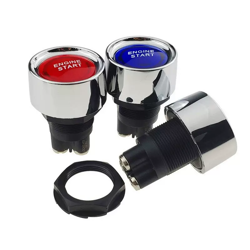 汽车改装开关 汽车一键启动按钮开关 50A12V 复位开关 按钮开关