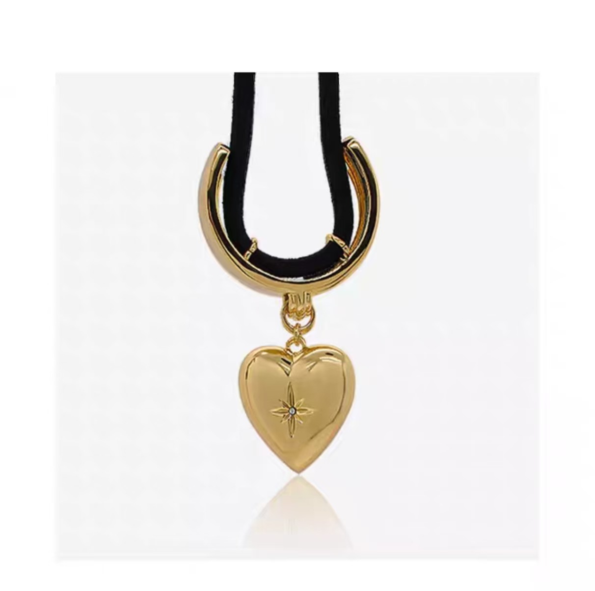 26g Weight Vacation Classic Style Women's Heart Shape Alloy Hair Tie