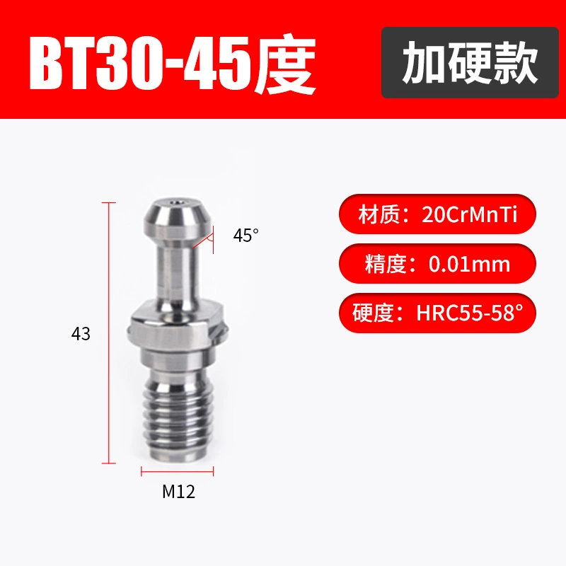 CNC рукоятка фрезерного станка BT30 BT40 BT50: высшая точность, выемка отверстий из воды и вытяжка внутреннего холодного гвоздя 45° 60° 90°
