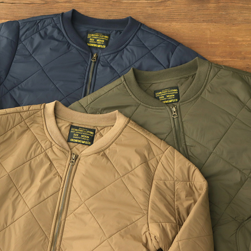 Quilted Jacket Men's American Retro Ami Khaki Baseball Collar Liner Warm Cotton Casual Men's Jacket