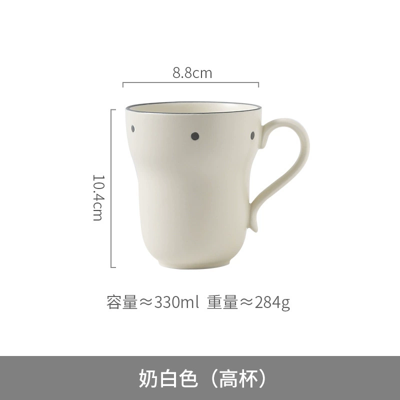 Tableware Ceramic Cream Set, Light Luxury Style — Multi-Size Dinnerware for Home