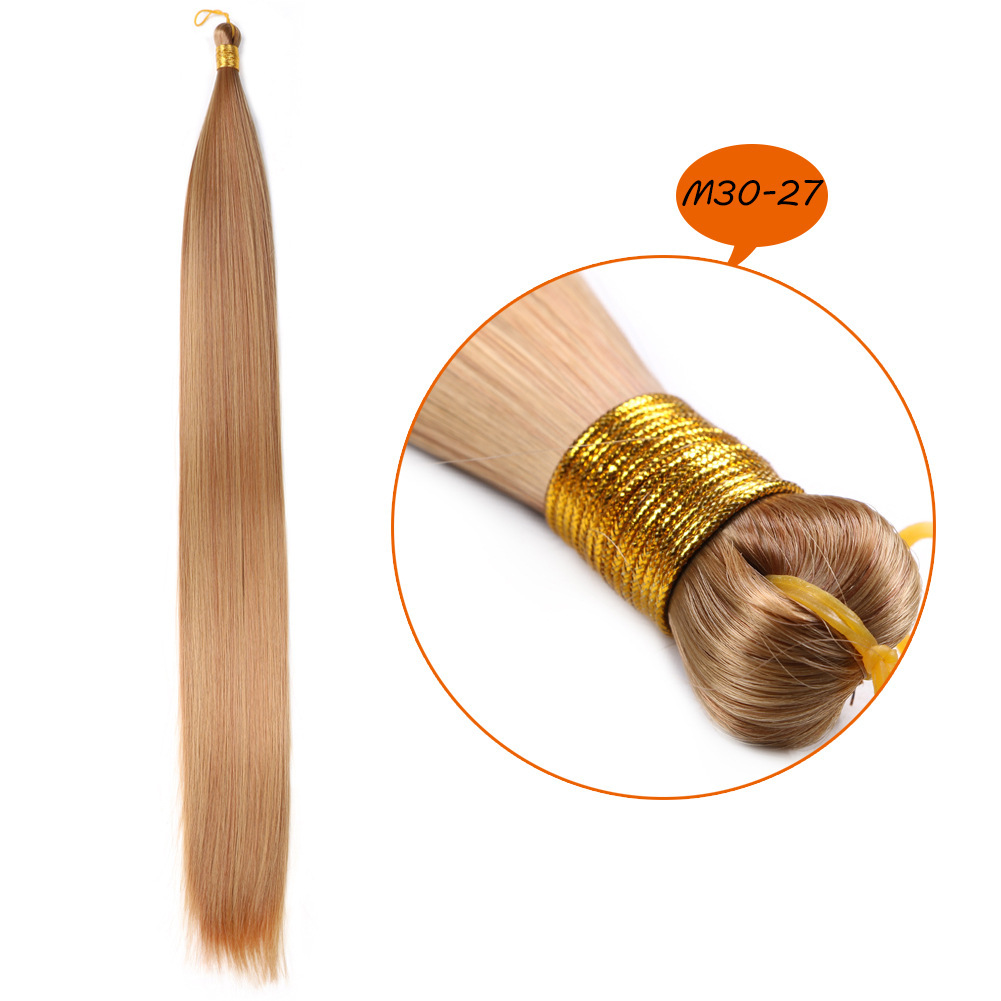 Perücke nahtlose Haarverlängerungen Dreadlocks Perücke gerades Massenhaar Hochtemperatur-Drahtperücke Haarverlängerungen gerader Haargriff_voghion.com