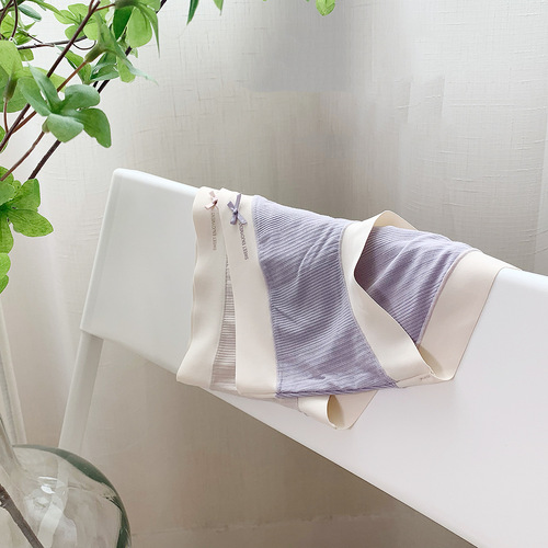 N775 autumn new product soft girl nude-feeling threaded cotton women's underwear mid-waist briefs non-sense mugwort antibacterial and traceless