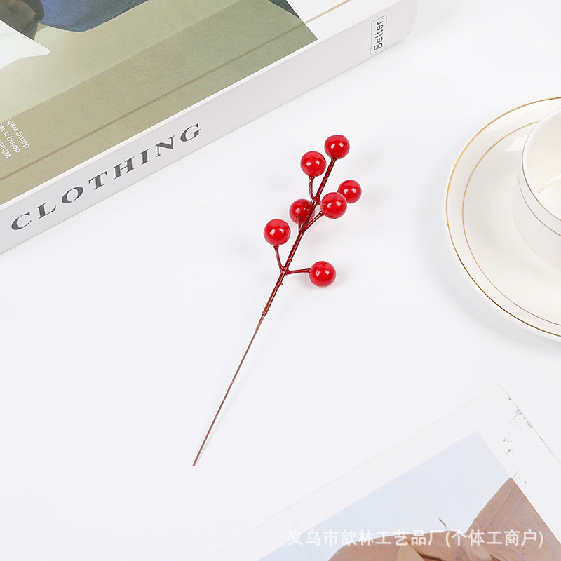 붉은 과일 5개 16cm