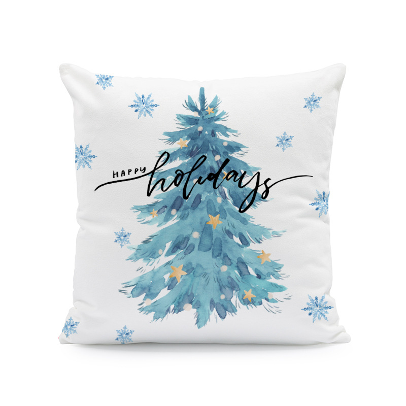 Venta caliente transfronteriza elementos de Navidad funda de almohada ambiente para el hogar sofá de decoración jardín patio festivo funda de cojín image 47